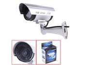 Wireless Waterproof Dummy Fake IR Security Surveillance Camera indoor housing camera. With a built in red flashing LED light Fake LED IR. Mounting bracket i
