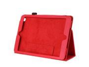 PU Magnetic Smart Case Skin Cover Stand for Apple iPad Mini Red