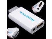 New White Wii to HDMI Converter 480P 3.5mm Audio Converter Adapter Box Wii link