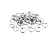 50 Pcs Staple Book Binder 20mm Outer Diameter Loose Leaf Ring Keychain UK New