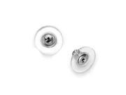 50x Silver Tone Hypo Allergenic Bullet Clutch Earring Backs with Pad
