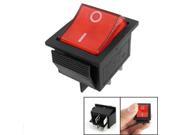 Red Light 4 Pin DPST ON OFF Snap in Rocker Switch 15A 250V 20A 125V AC 28x22mm