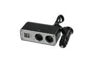 New Dual Socket Car Cigarette Charger with 2 2.0 USB Port for Cell Phone GPS