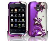 Cell Phone Case Cover Skin for Huawei U8665 Fusion 2 Purple Silver Vines