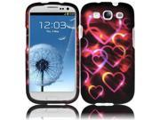 Colorful Hearts Design Hard Case Cover for Samsung Galaxy S3 i9300