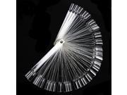 50x False Display Nail Art Fan Wheel Polish Practice Tip Sticks Design DIY