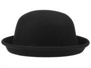 Fashion Black Women Vintage Cute Trendy Bowler Derby Hat Cloche 56 57cm