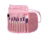 8PCS Professional Makeup Cosmetic Brushes set Travel Make Up Kit w Pouch Case