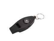 New 4 in 1 Mini Pocket Thermometer Compass Whistle Magnifier Magnifying Glass