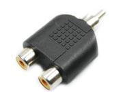 5Pcs RCA AV Audio Y Splitter 1 Male to 2 Female Plug Adapter New