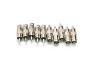 10Pcs Female TO RCA Male Plug COAX Adapter Connector