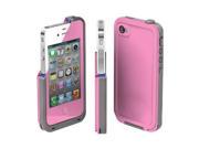 New Pink Waterproof Dustproof Protection Case Cover For Apple iPhone 4 4S