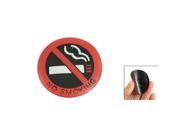 5 pcs Soft Plastic No Smoking Sign Wall WIndow Car Sticker Decal