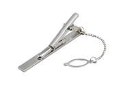 Luxury Mens Plain Silver Stainless Steel Skinny Tie Clip Clasp Bar Smart Pins