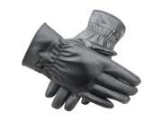 UK Women Winter Thermal Lined Driving Smart Warm Soft Leather Gloves Button Fasten