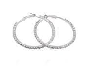 New Womens Shining Fashion 5cm Hoop Earrings Jewelry Mother s day Gift Girls