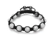 Shamballa Bracelets Friendship Disco Ball Bracelet Pave Crystal Beads Macrame