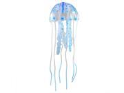 Blue Glowing Effect Aquarium Artificial Jellyfish Ornament Fish Tank Decoration