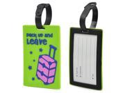 Rubber Funky Luggage Tag Suitcase Tag Label Address ID Tags Travel Random Color