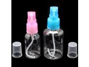 2 x Travel Bottles Set Empty Plastic Atomiser Refillable Perfume Spray 50 30ml