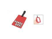 Red Secure Travel SuitCase Luggage Name ID Holder Label Tag