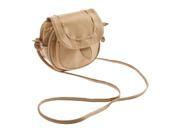 Light Brown Womens Small Handbag Baguette Shoulder Messenger Bag