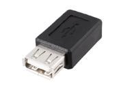 New Black USB 2.0 Type A Female to Micro USB B Female Adapter Plug Converter