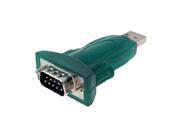 Hot Sale Green Plastic Metal USB 2.0 to RS232 DB9 Serial Adapter Convert
