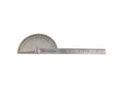 Hot Sale Gray Metal Rotating 180 Degree Measure Protractors Metric Ruler