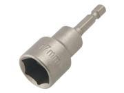 Hot Sale Gray Metal 0.25 Shank 17mm Hex Socket Magnetic Nut Driver Setter