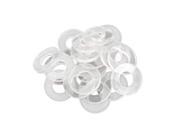 New 20 Pcs 3 4 13g Clear Outside Diameter Rubber Gasket Washer Seal Rings
