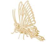 New Practical Superior 3D Woodcraft DIY Butterfly Puzzle Toy Gift for Children