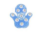 Blue Plastic Pad Rolling Ball Massage Tool Body Massager Glove