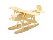 New 3D Woodcraft DIY Heinkel HE51 Plane Model Wooden Construction Kit Toy Gift