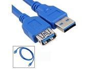 Blue Male to Female Computer USB A Type Extension Cable 1M UK Seller