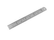 New Black Stainless Metal 20cm 8 Double Side Measuring Tool Long Straight Ruler