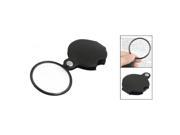 Portable 50mm Diameter 5X Round Magnifying Glass Black Cover