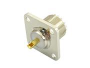 SO 239 Female Jack Square Shape Solder Cup Coax Connector For Radio