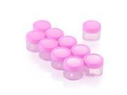 10 Pink Lid Plastic Empty Makeup Cosmetic Cream Jar Bottle ContaIner