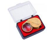30X 21mm Jewelry Magnifying Glass Loupe Magnifier Golden