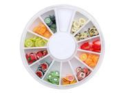 240 Fruit Slice Nail Art Tips UV Gel Decoration Wheel