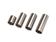 4pcs StaInless Steel Silver Hard chrome Plated Guitar Slides