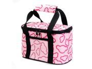 Insulated and Water Proof LIning Lunch Box Bag Cooler Tote Bag Pink