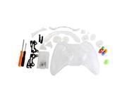Clear Full Housing Shell Case Cover For Xbox 360 Wireless Controller