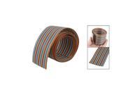 1M Long 2 Width 40 Pin Colorful Flexible Flat Ribbon Cable