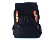 Black Canvas Backpack School Bag Super Cute for School