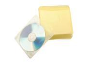 100x CD DVD DISC Color Cover Storage Case Plastic Sleeve Wallet Packs 100 Micron