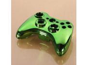 Green Chrome Custom Wireless Controller Replacement Shell Case Kit for Xbox 360