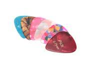 20pcs Electric Acoustic Bass Celluloid Guitar Picks Plectrums Marbled Assorted