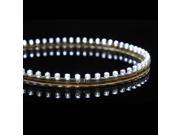 2X White 48cm 48 SMD LED Car Strip Under Light Neon Footwell Flexible Waterproof